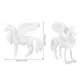 thumbnail image 2 of OUNONA DIY Painting Unicorn Figurines for Kids Playing Made of ABS White Pieces, 2 of 8