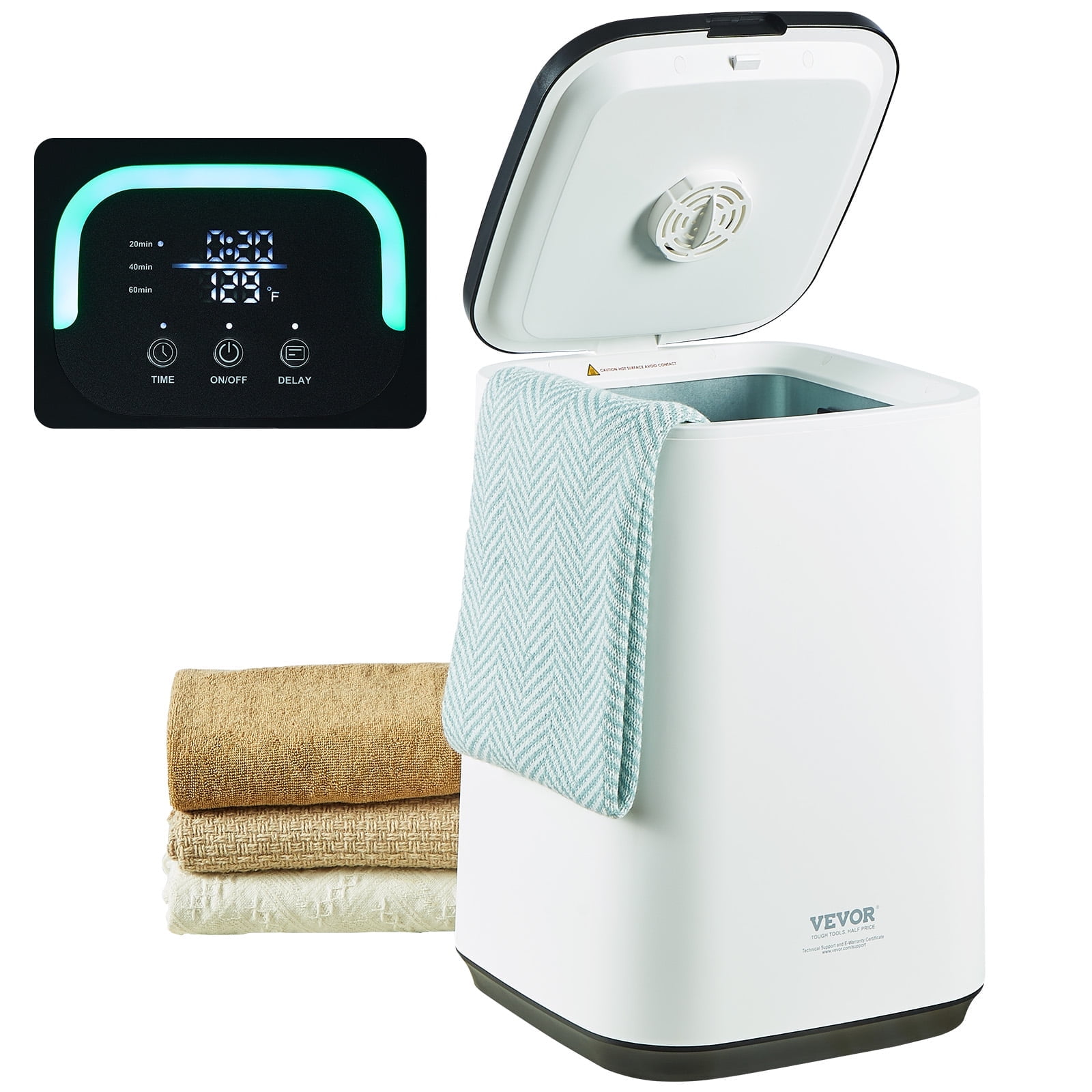 Towel Warmers For Bathroom SereneLife Bucket Warmers With Customized Fragrances For Spa And Bathroom, Timer 20/40/60/90 Minutes, Fits 1 Large Towel, Blanket, Bathrobe, PJs (Natural Hot Towel Warmer