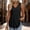 Black, variant on Flowy Tank Tops for Women Gauze Camisoles High Neck Boho Shirt Tanks Halter Top Cotton and Linen Camisole Tshirts Tops Shirts Cotton Linen Tank Tops for Women Cami Tube Crop Tops Beige L