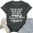 thumbnail image 1 of Mefallenssiah T-Shirt Décontracté à Manches Courtes et Col Rond avec Imprimé Lettre pour Femmes, 1 of 4