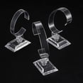thumbnail image 4 of FacoFaco 10 Pcs Plastic Watch Display Stand Holder, 4 Inch/3.5 Inch, Clear, 4 of 7