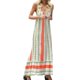 thumbnail image 1 of Gibobby Vestido largo para mujer Vestido informal suelto con tirantes y estampado bohemio de verano para mujer(Naranja,M), 1 of 5