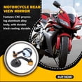 thumbnail image 3 of Paquete de 2 Motocicletas Vista trasera Espejos 360 ° Rotación de gran angular Visión Corrosión Resistente a la resistencia a mano Accesorios de ciclomotor Oro Sweethay VI002053-05B, 3 of 7