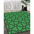 thumbnail image 3 of Ahgly Company Machine Washable Indoor Rectangle Transitional Deep Emerald Green Area Rugs, 6' x 9', 3 of 7