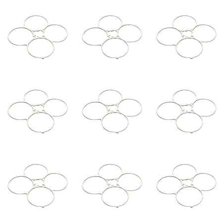 HobbyFlip Nano Quadcopter Protection Cover Guard Propeller H111-10 Compatible with Hubsan Nano Q4 H111 9 Pack