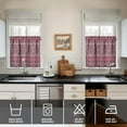 thumbnail image 4 of Boho Kitchen Curtains for Windows – Rustic Tribal Floral Print Cafe Curtains, Vintage Bohemian Geometric Panels for Home Décor, 4 of 6