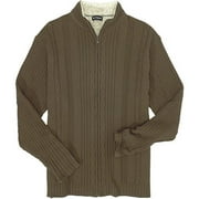 Men's Full-Zip Cable Knit Sweater