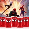 thumbnail image 5 of Nuevos bolsas de regalo para fiesta de cumpleaños de Spiderman, bolsa de plástico para dulces con tema de araña, bolsa de botín para niños, suministros de decoración para fiesta de cumpleaños, 5 of 5