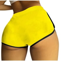 Annhoo Womens Bottoms Shorts Hip Lifting Elastic Waist Underwear Workout Yoga Gym Tennis Running Summer Mini Pants Boxers