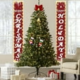 thumbnail image 6 of Merry Christmas Banners with String Lights, Xmas Decoration Banners for Outside Door, Christmas Decorations for Porch Sign, Indoor, Yard (B), 6 of 6