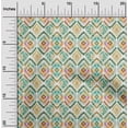thumbnail image 2 of oneOone Georgette Viscose Green Fabric Ikat Sewing Craft Projects Fabric Prints By Yard 42 Inch Wide, 2 of 5