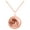 Rose Gold, variant on Reversible Taurus Zodiac Sign Charm Coin Pendant Necklace in Solid Gold (16 Inches)
