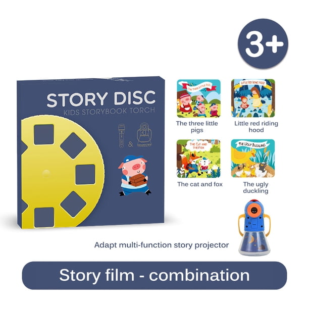 Película De Proyector De Cuentos Para Niños, Mochila Para Exteriores, Luz Nocturna De Estilo Clásico, Película De Lámpara De Noche Pequeña Para Bebé Noticed FN003237-01