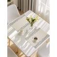 thumbnail image 5 of Blue Flower Placemats Set of 12, Spring Farmhouse Country Floral Plant Beige Placemats for Dining Table, Place Mats for Kitchen Tabletop, Waterproof Wipeable Dining Table Mats Set, 5 of 9