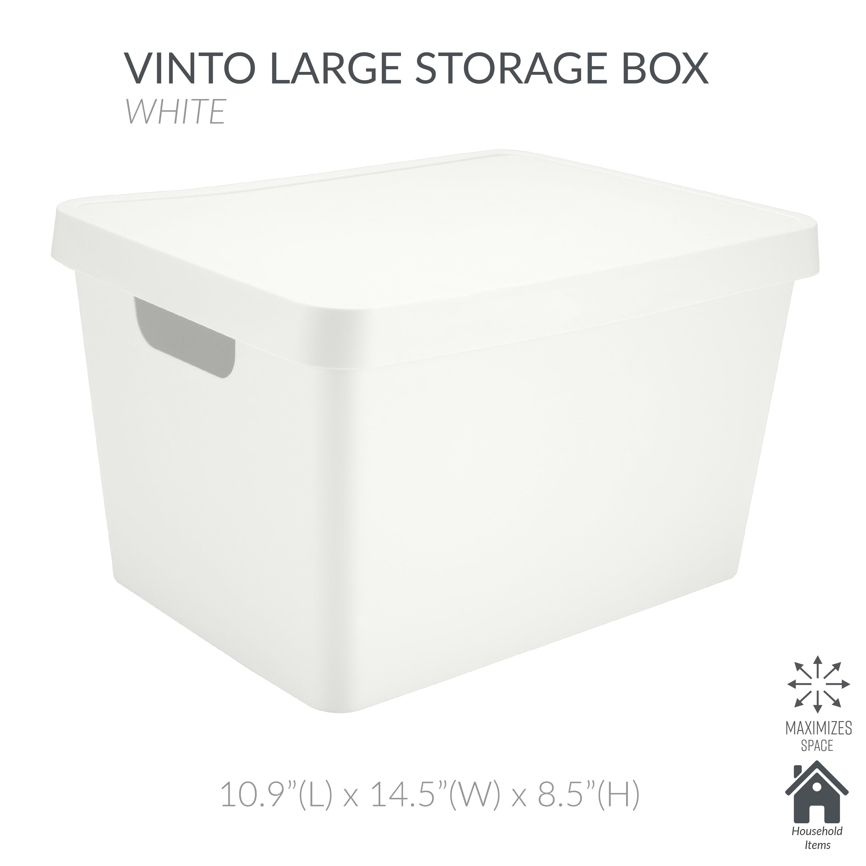 Simplify Large, Super Clear Storage Tote Bin