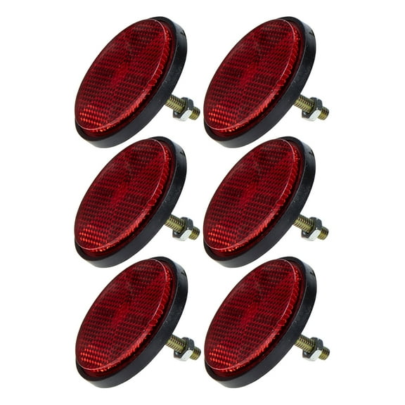 6 Pcs Bike Reflectors Light Reflective Tool Wheel Lights Red
