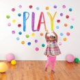 thumbnail image 4 of Pegatinas de pared con lunares para sala de juegos de niños, juego de acuarela, 4 of 5