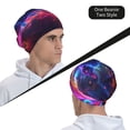 thumbnail image 6 of Naloa Cosmic Cat Psychedelic Journey Beanie for Men Women Knitted Unisex Winter Hat Beanies Cap Knit Cuffed Beanies Hats, 6 of 7