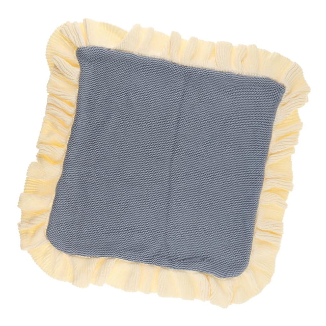 Cubierta de Cojín de Estuche para Dormitorio Salón Oficina Coche Sofá de Punto Gris azulado