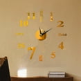 thumbnail image 4 of MERILER DIY Mirror Surface Wall Clock Kit with Acrylic Number Sticker, Easy to Install Large Wall Clock Perfect for Living Room Decoration, 4 of 7
