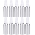 thumbnail image 1 of BRIGHTFUFU 10Pcs 100ML Botella de perfume de aluminio Boquilla de pulverización Botella Botella desinfectante de manos Botella de viaje Botella de líquido recargable de aluminio (Blanco), 1 of 7