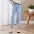 thumbnail image 2 of Angala Winter Pants High Waisted Soft Thermal Loungewear Trousers Elastic Waistband Casual Comfort Fit For Home Relaxation And Outdoor Leisure Activities Soft Women's Trousers, 2 of 6