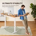 thumbnail image 2 of CHITOOMA L Shaped Standing Desk, 63"x55" Electric Adjustable Height Sit Stand up Desk,, Left & Right Interchangeable Installation, Suitable for Home Office, Light Vintage, 2 of 7