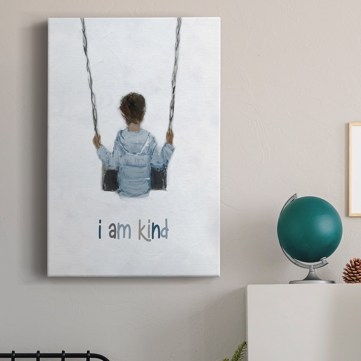 Boy on a Swing Premium Gallery Wrapped Canvas - Ready to Hang