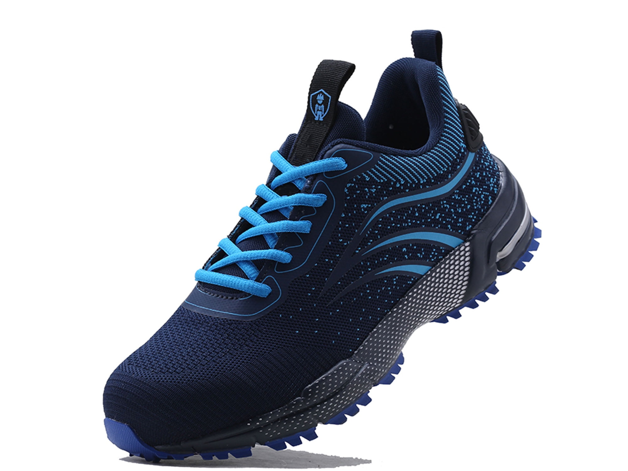 Own Shoe Work Safety Shoes with Steel Toe Non-Slip Lightweight for Men and Women Industrial Construction Shoes Fashionable, Men's, Size: 4, Blue