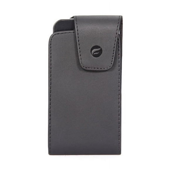 Premium Black Leather Case Cover Pouch Holster Swivel Belt Clip 46 for iPhone 5 5C 5S SE