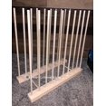 thumbnail image 4 of Art Storage Rack - 24' Long x 11' Wide with 24' Tall dowels - for Art Canvas Storage, Frames, Framed Art, Paintings, Unfinished wood, 4 of 8