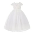 thumbnail image 2 of Ekidsbridal Girl Princess Flower Girl Dress - Floral Lace Dress with Cap Sleeves 214-A (Size: 2-10), 2 of 3