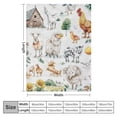 thumbnail image 4 of BCIIG Farm Animal Throw Blanket, Cartoon Farm Party Favors Horse Animal Print Oil Painting Colorful Patterned Throw Blankets Best Gifts for Anime Lovers Baby Kids,  Blanket for Adults  40x50in, 4 of 6