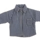 thumbnail image 4 of Camisa a escala 1/12, mini ropa, accesorios suaves y elegantes, atuendos casuales en miniatura para 6 Raya azul oscuro, 4 of 9