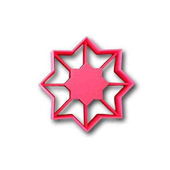 Thumbprint 8 points Star cookie cutter- Fast Shipping - Sharp Edges - Exceptional Quality