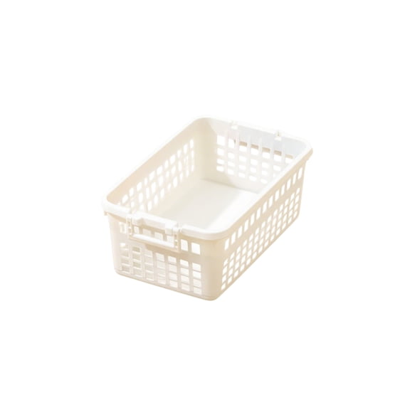 Bwiyojiz School Storage & Organization 2.2x7.48x4.72" Sundry Box Plastic Basket Home Cabinet Snacks Toys Large Boxes, White, Gifts for Yourself