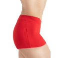 thumbnail image 2 of Capezio Women's Low Rise Boy Cut Short, Red, Large, 2 of 3