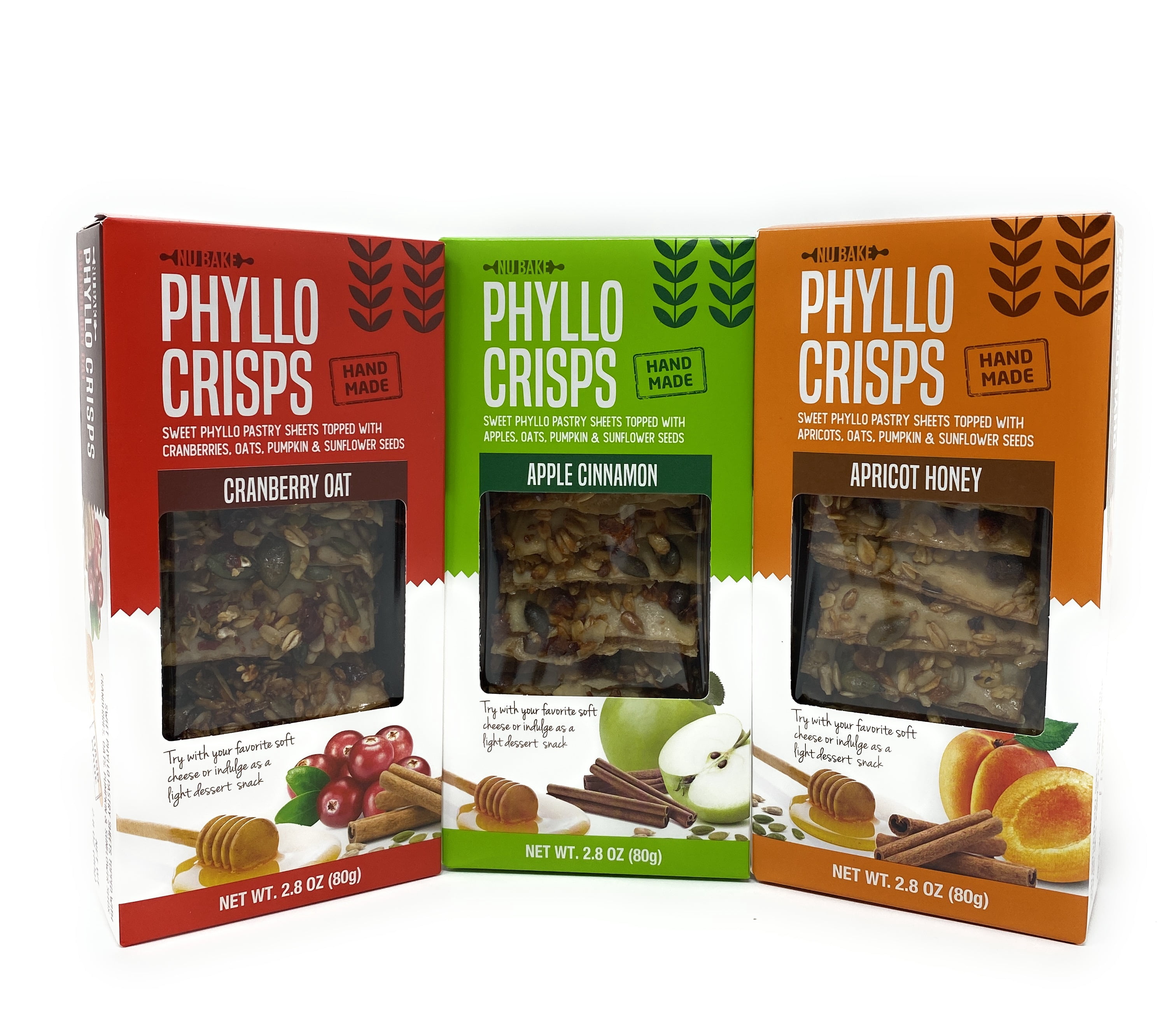 Phyllo Crisps Pastry Dough Sheets Crisp Snack Variety Bundle