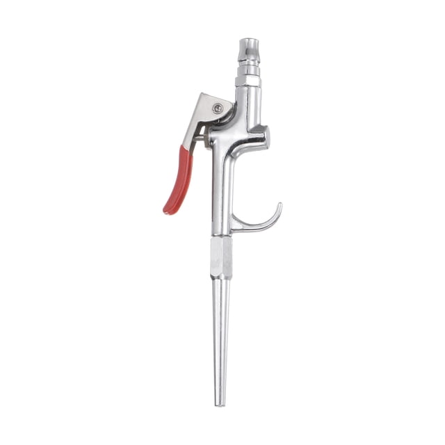 Uxcell Pistolet Souffleur d'Air Haute Pression avec Buse Inclinée de 4 Pouces Poignée de 110mm, Ton Argent