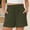 Army Green, variant on Women Casual Shorts Drawstring Comfy Elastic Waist Shorts Summer Pull On Short with Pockets Navy