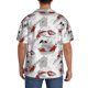 thumbnail image 3 of Balery Koi Fish Camisa Casual de Manga Corta con Botones para Hombre, Texturizada, Estilo Cubano, para Playa, Verano-Medium, 3 of 5