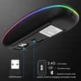 thumbnail image 2 of Bluetooth Rechargeable wireless Mouse for MacBook pro MacBook Air Mac Laptop Chromebook Windows Notebook MacBook HP PC DELL, 2 of 11