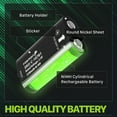 thumbnail image 5 of Fosmon 5280mWh Xbox Rechargeable Battery Pack with Charging Station, 2-Pack 2200mAh Batteries & Dual-Slot Rapid Charger Station for Xbox Series X/S, Xbox One/One X/One S Elite Controller - Black, 5 of 8