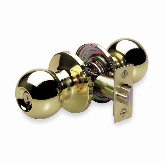 Master Lock Knob Lockset, Mechanical, Entrance, Grd. 3 BAO0103