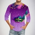 thumbnail image 2 of Jinhomg Mardi Gras T-Shirts for Men Funny 2025 Trendy Carnival Mask Graphic Tees Big and Tall Casual Comfy Short Sleeve Party Tops Streetwear Purple XXXXXL, 2 of 5