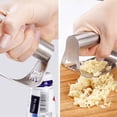 thumbnail image 4 of Stainless Steel Garlic Press Garlic Mincer Garlic Cloves Garlic Chopper, 4 of 7