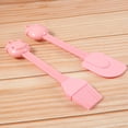 thumbnail image 4 of Dsseng 1 Set 2pcs Cartoon Pig Shape Silicone Scraper Brush Kids Baking Tools Supplies (Pink), 4 of 5