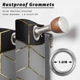 thumbnail image 6 of 1 Panel Outdoor Curtains for Patio Waterproof 54"x108" Ombre Gray Geometric Weatherproof Privacy Outsides Curtains, Modern Abstract Art Grommet Thermal Drapes for Cabana Porch Pergola, 6 of 8