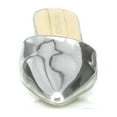 thumbnail image 4 of EMILIA Pointed Toe Mule Flats, Silver, 8, 4 of 5