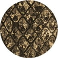 thumbnail image 1 of Ahgly Company Indoor Square Patterned Copper Brown Area Rugs, 3' Square, 1 of 6